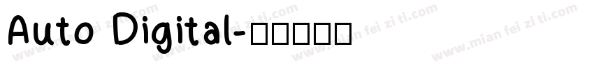 Auto Digital字体转换